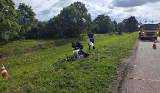 Local em que idoso foi morto a facadas na BR-116