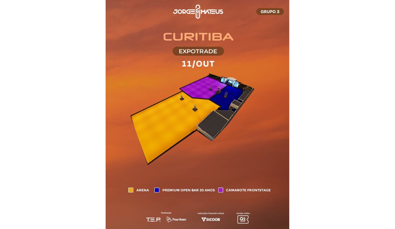 Mapa Jorge e Mateus. 