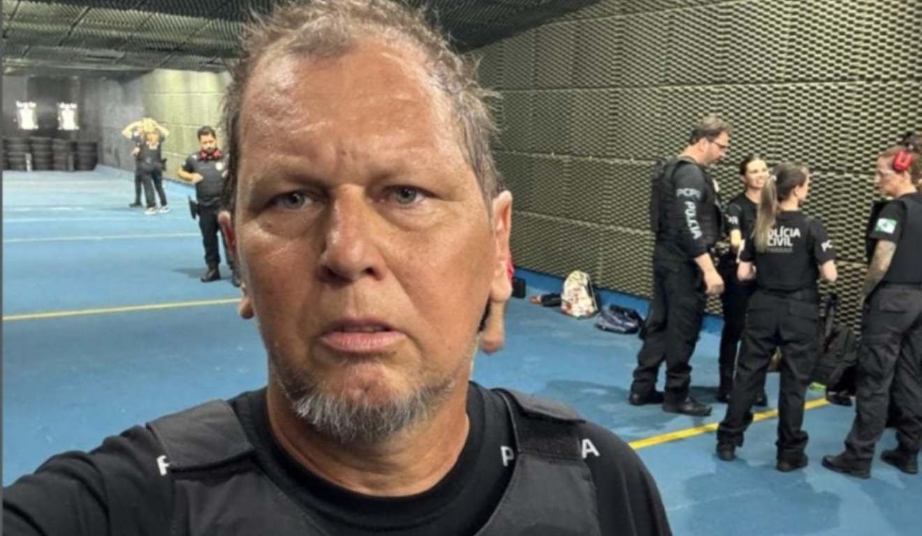 jornalista e policial civil que morreu sério em foto com uniforme da polícia