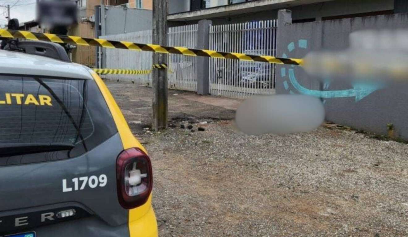 Local em que jovem foi morto a tiros em Curitiba e foi isolado