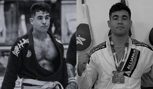Montagem com fotos do lutador de jiu-jitsu Alisson Araújo Santana