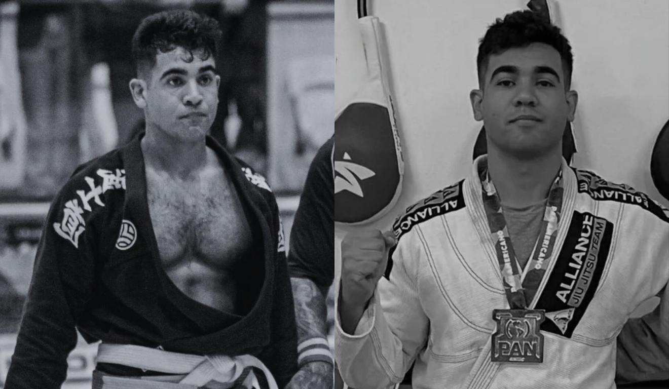 Montagem com fotos do lutador de jiu-jitsu Alisson Araújo Santana