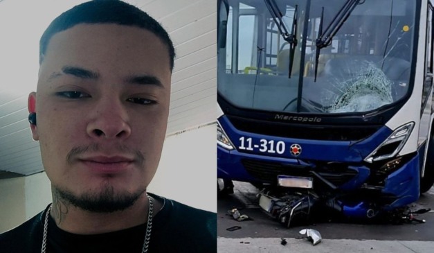 motociclista que morreu ao bater de frente com ônibus