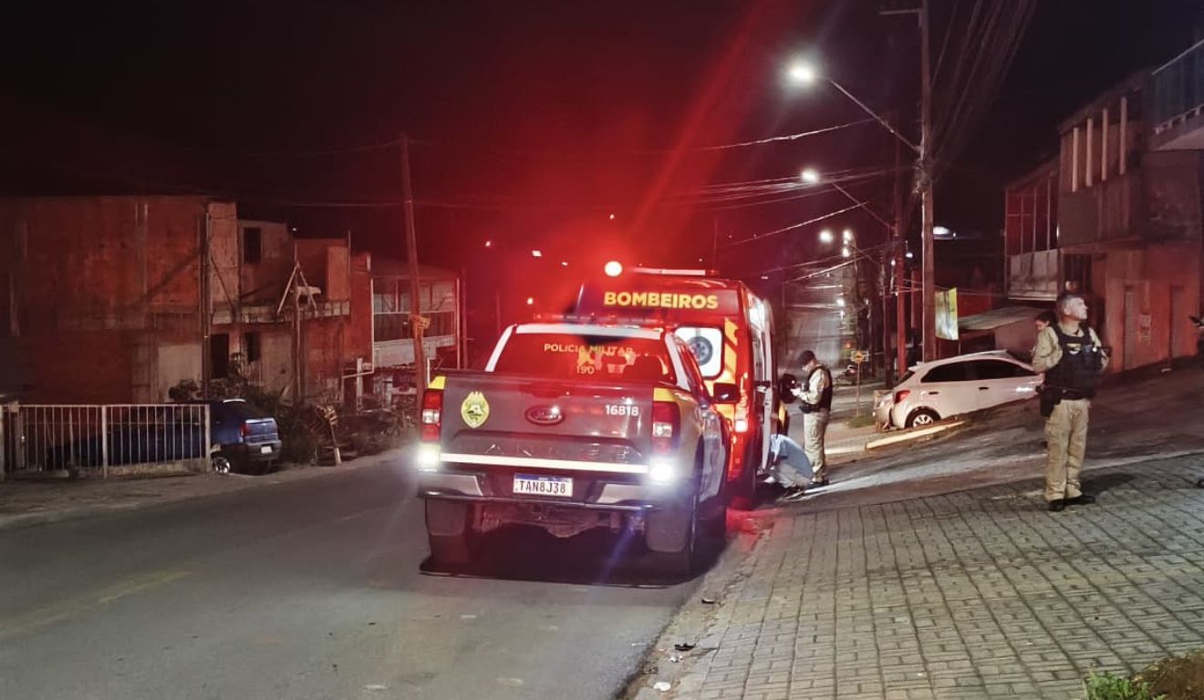 local onde a mulher foi baleada durante tentativa de assalto