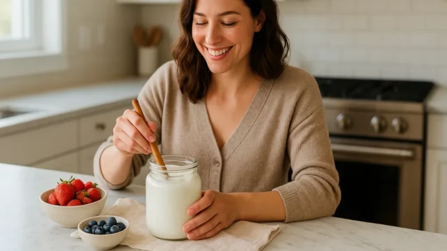o jeito mais simples de fazer iogurte grego em casa