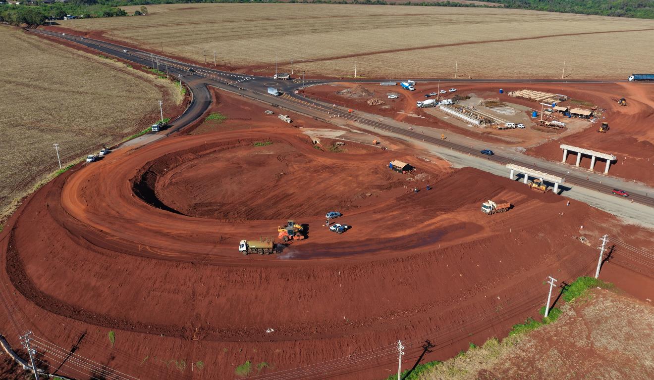 fase mais complexa do contorno viário de palotina está em construção