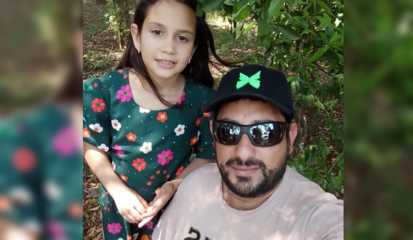 Adilson de Campos e Sofia Vitória morreram em acidente na PR-471