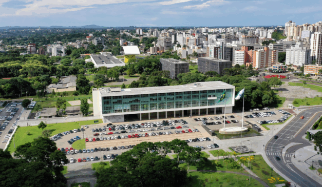 palácio iguaçu visto de cima
