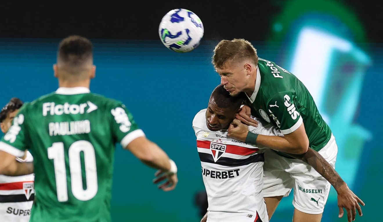 No primeiro turno o Palmeiras venceu o São Paulo por 1x0.
