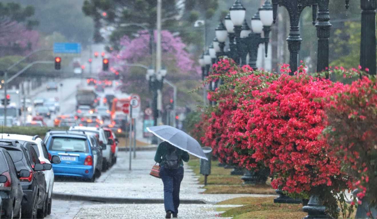 chuva em curitiba