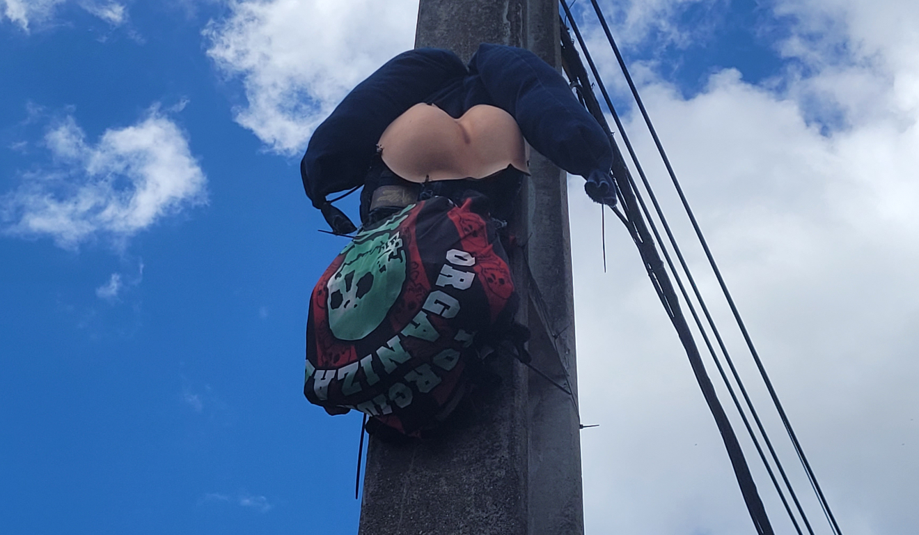 Provocação da torcida do Coritiba. (Foto: Felipe Valente/ RIC.com.br) Provocação da torcida do Coritiba. (Foto: Felipe Valente/ RIC.com.br)