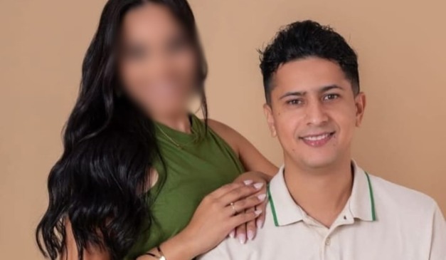 Raphael Bellarmino com a esposa