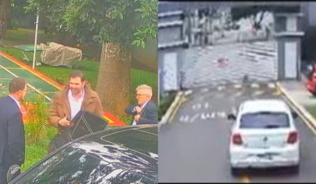 Momento em que suspeitos negociam repasses em Fazenda Rio Grande