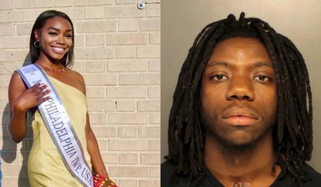 Jovem desaparecida e suposto sequestrador.