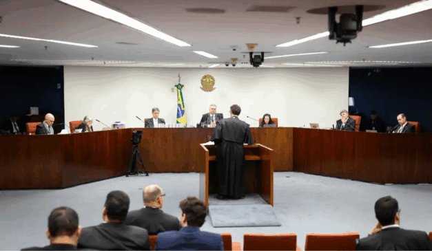 plenário da primeira turma do stf durante julgamento do nucleo 4 da trama golpista