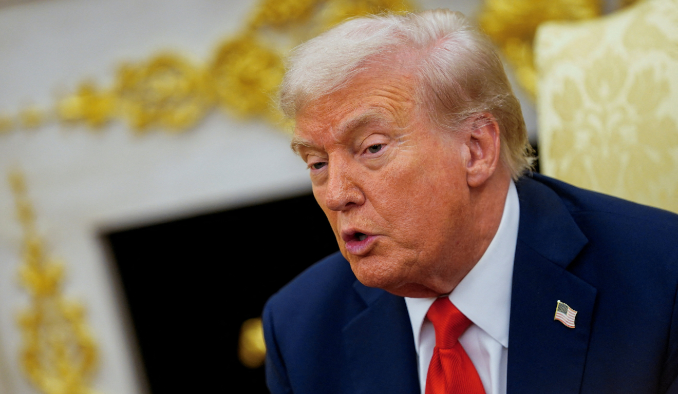 Presidente dos EUA, Donald Trump 09/10/2025 durante discurso no salão oval