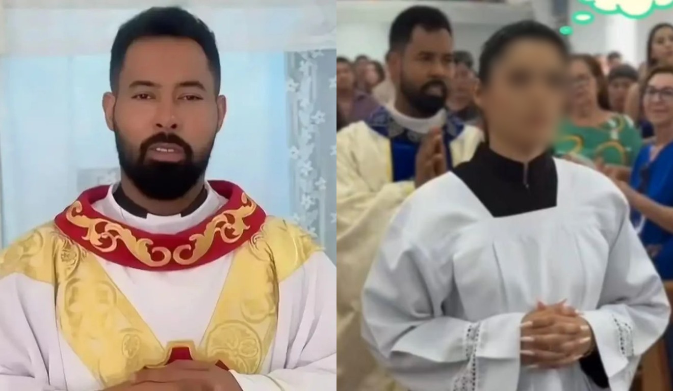 Vídeo do padre com a noiva