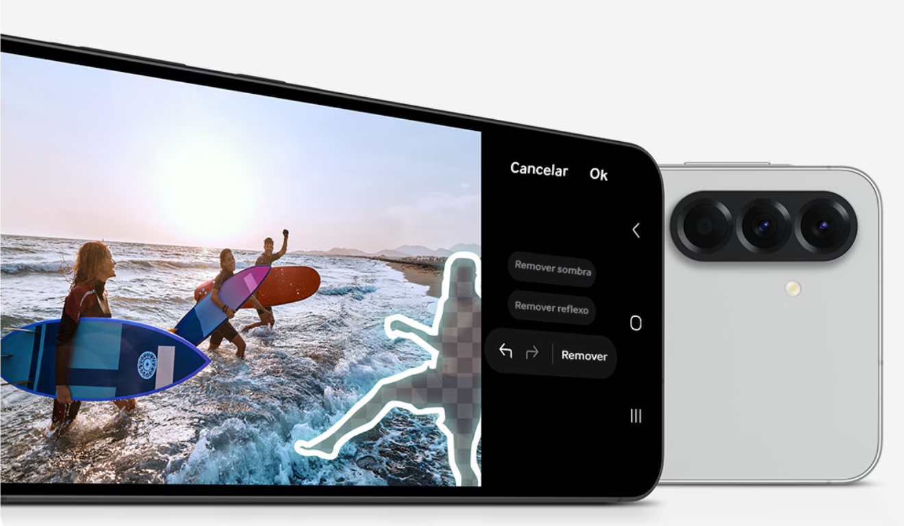 10 celulares para comprar na Black Friday 2025. Na imagem, vemos o celular Samsung Galaxy A56 5G;