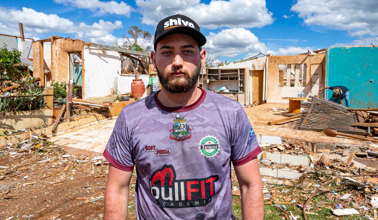 Sobrevivente de tornado no Paraná