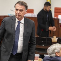 Jair Bolsonaro, durante julgamento no STF; defesa do ex-presidente entrou com novo recurso