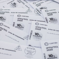 Carnês do IPTU 2025 em Curitiba