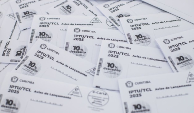 Carnês do IPTU 2025 em Curitiba