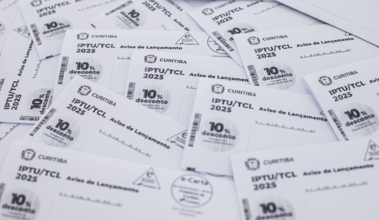 Carnês do IPTU 2025 em Curitiba