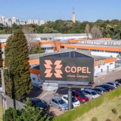 Fachada da Copel, em Curitiba