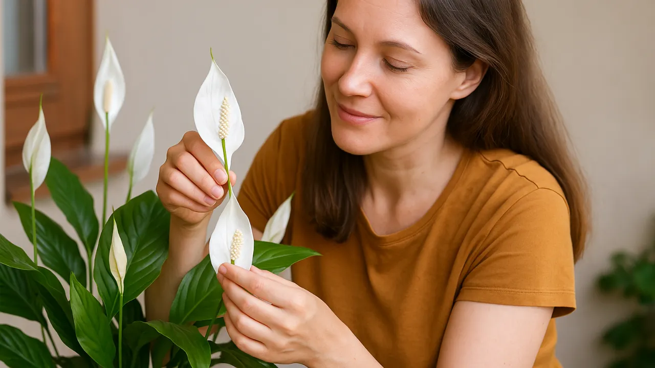 Espatifilo como adubar o lírio-da-paz para ter flores brancas sempre limpas e firmes