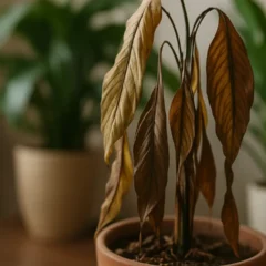 Folhagens murchas ou doentes o sinal de energia parada que o Feng Shui recomenda eliminar