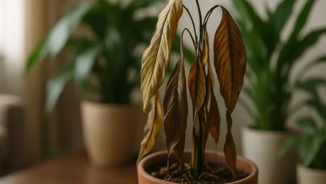 Folhagens murchas ou doentes o sinal de energia parada que o Feng Shui recomenda eliminar