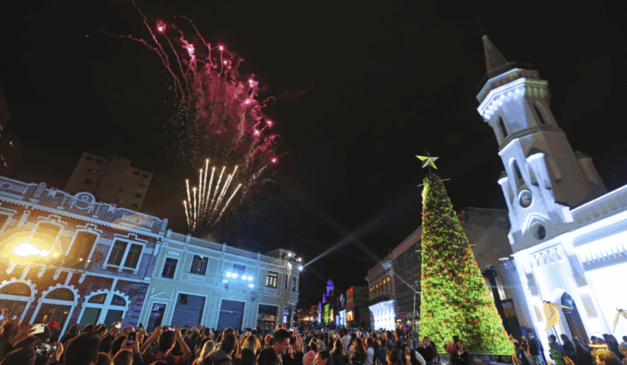 Imagem do Natal em Curitiba.