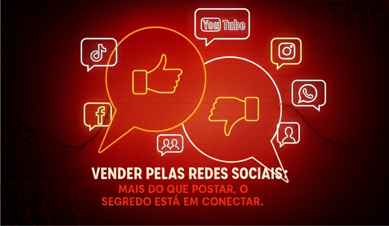 arte gerada por IA para representar as redes sociais