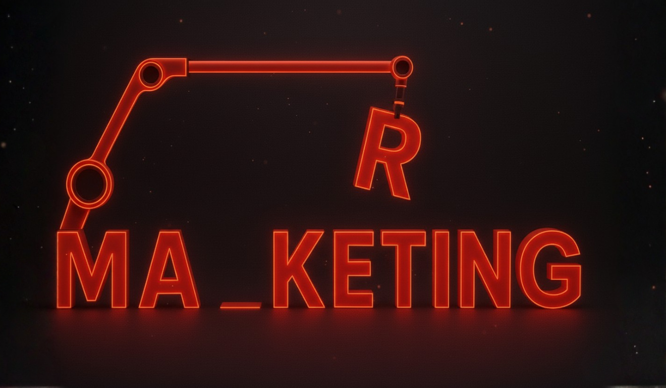 arte gerada por IA para representar inovação no marketing