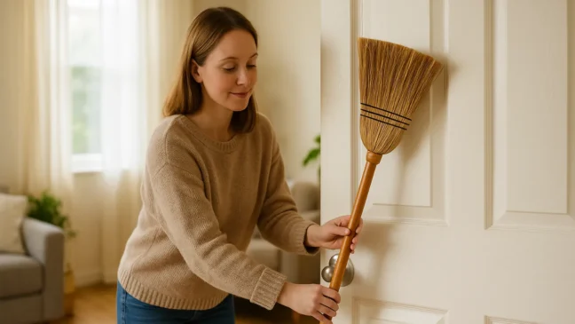 Truque da vassoura invertida