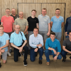 Suinocultores da Alemanha durante visita na CVale