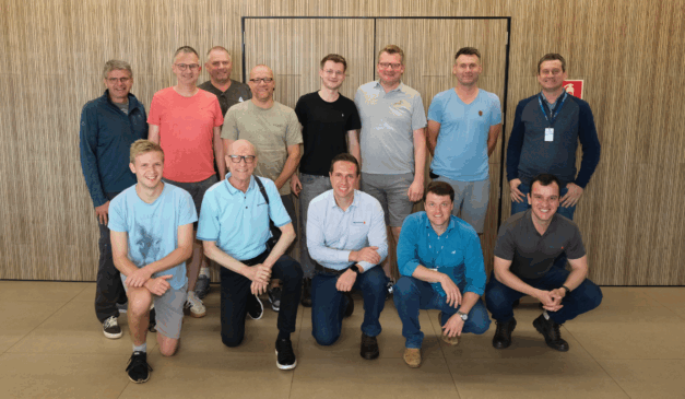 Suinocultores da Alemanha durante visita na CVale