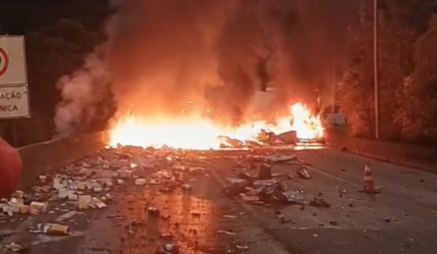 local do acidente na BR-376