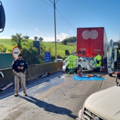 local do acidente na BR-376