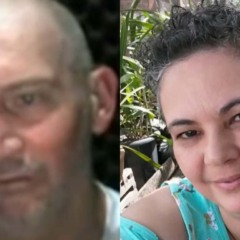 Acusado de matar ex-esposa em depoimento e vítima ao lado em montagem