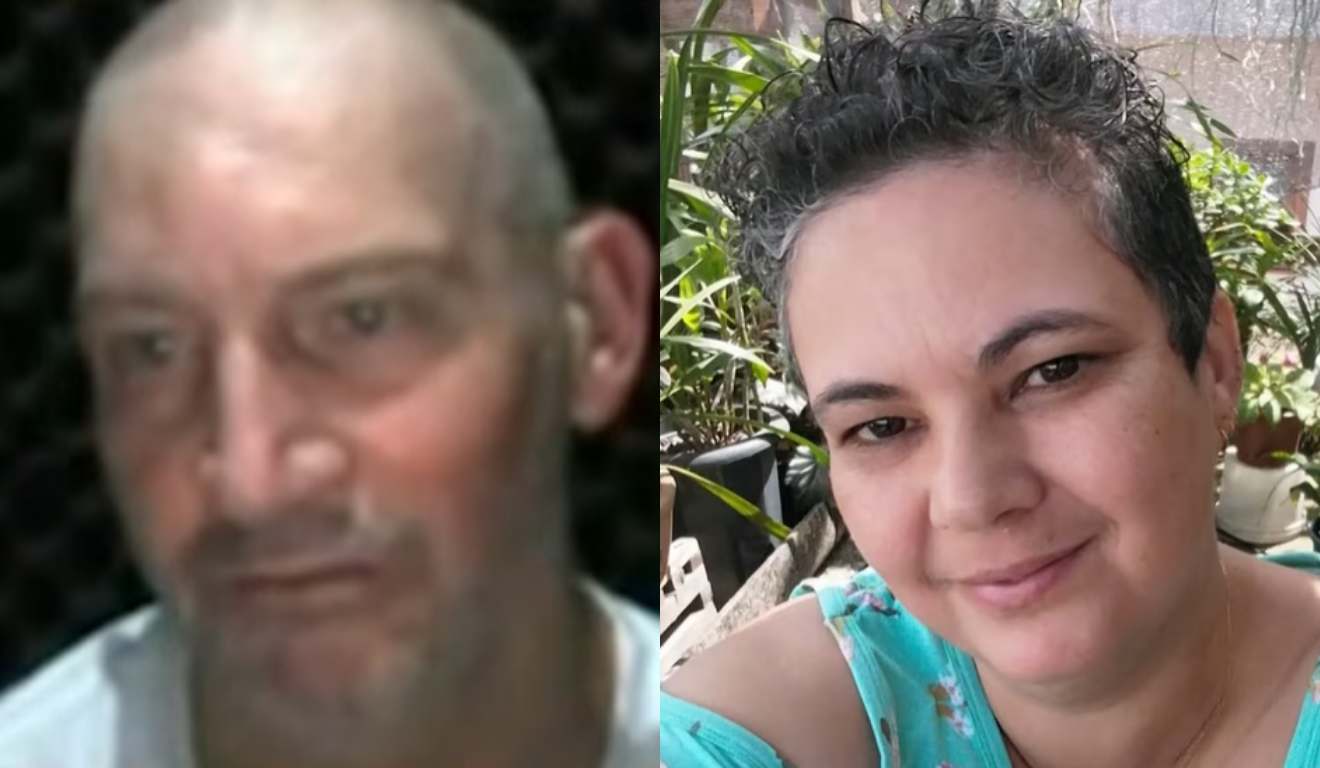 Acusado de matar ex-esposa em depoimento e vítima ao lado em montagem