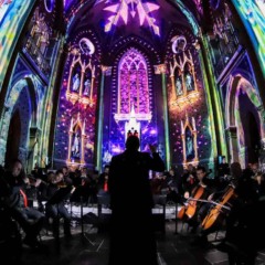 Catedral de Curitiba durante o natal de 2024
