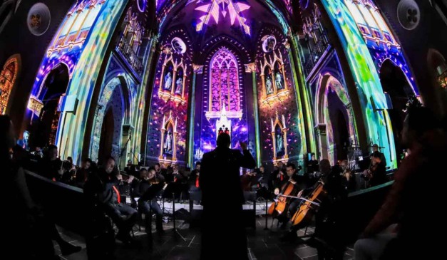 Catedral de Curitiba durante o natal de 2024