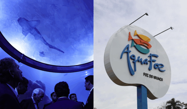 Imagem do aquário de Foz do Iguaçu.
