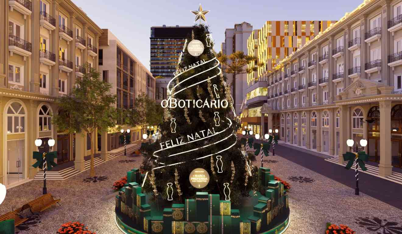 Árvore de Natal na Rua XV