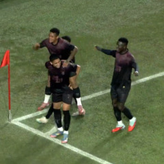 Comemoração do gol de Julimar. (Foto: Lucas Gandhy/Rede Furacão)