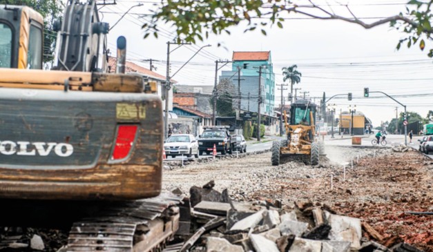 Obras na Avenida Sete de Setembro