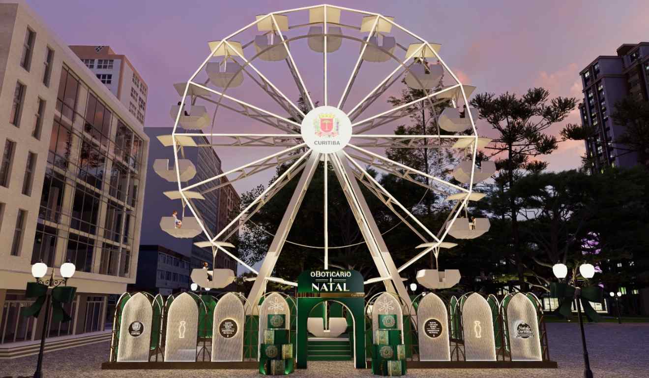 Roda Gigante na Rua XV.