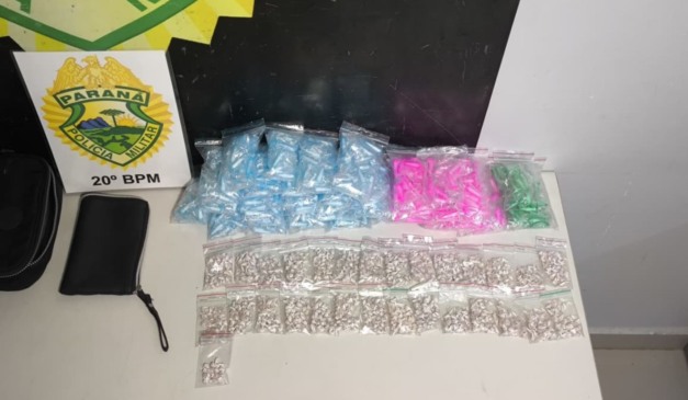 drogas apreendidas com o bacharel em Direito em Curitiba