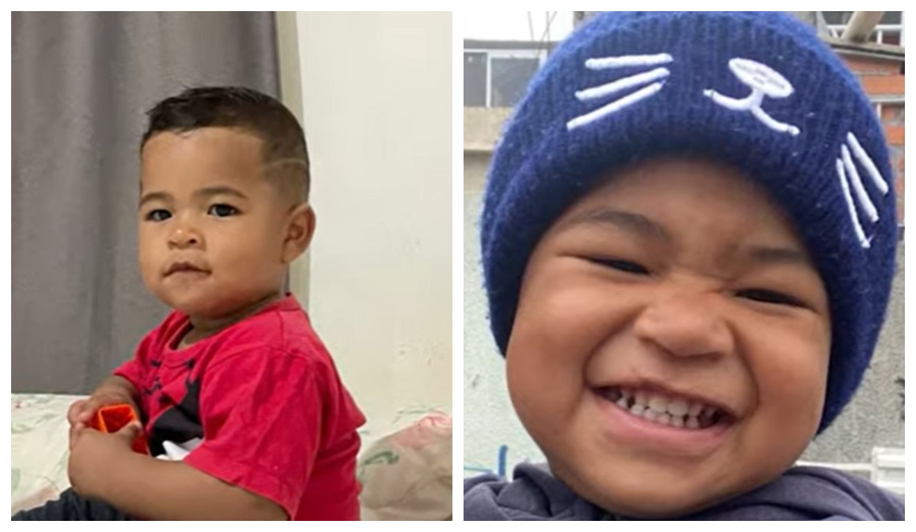 colagem com fotos do bebê heitor de 2 anos morto após agressões em curitiba